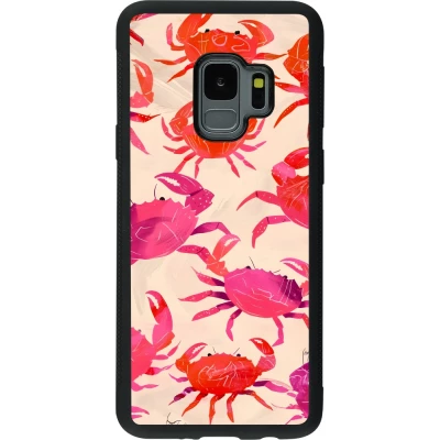 Coque Samsung Galaxy S9 - Silicone rigide noir Crabs Paint