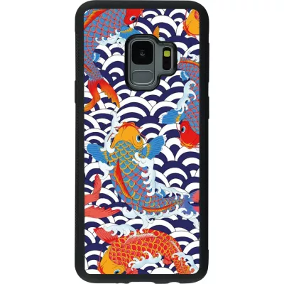 Coque Samsung Galaxy S9 - Silicone rigide noir Easter 2023 japanese fish