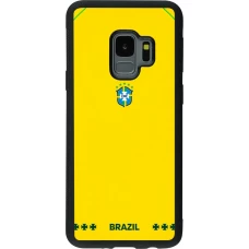 Samsung Galaxy S9 Case Hülle - Silikon schwarz Brasilien 2026 personalisierbares Fussballtrikot