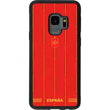 Samsung Galaxy S9 Case Hülle - Silikon schwarz Spanien 2026 personalisierbares Fussballtrikot