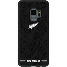 Coque Samsung Galaxy S9 - Silicone rigide noir Maillot de football Nouvelle-Zélande 2026 personnalisable