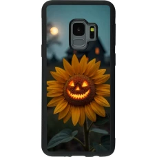 Coque Samsung Galaxy S9 - Silicone rigide noir Halloween 2026 Evil Sunflower