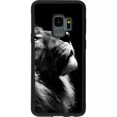 Coque Samsung Galaxy S9 - Silicone rigide noir Lion looking up