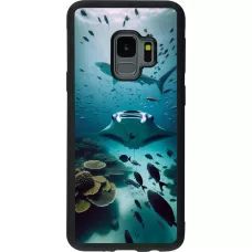 Samsung Galaxy S9 Case Hülle - Silikon schwarz Manta Lagune Reinigung