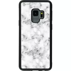 Hülle Samsung Galaxy S9 - Silikon schwarz Marble 01