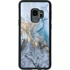 Coque Samsung Galaxy S9 - Silicone rigide noir Marble 04