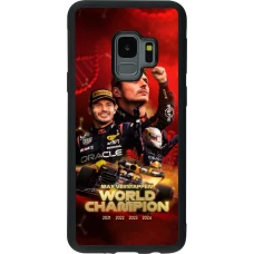Coque Samsung Galaxy S9 - Silicone rigide noir Max Verstappen Champion 2023