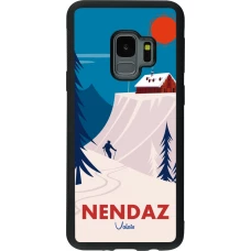Samsung Galaxy S9 Case Hülle - Silikon schwarz Nendaz Cabane Ski