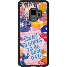 Coque Samsung Galaxy S9 - Silicone rigide noir Preppy Today is Going to be a good day