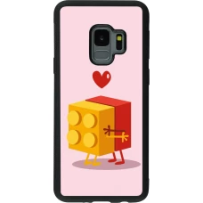 Samsung Galaxy S9 Case Hülle - Silikon schwarz Saint Valentines Day 26 Puzzle