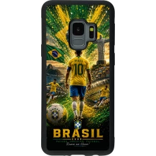 Samsung Galaxy S9 Case Hülle - Silikon schwarz Fussball Brasilien splash 2026