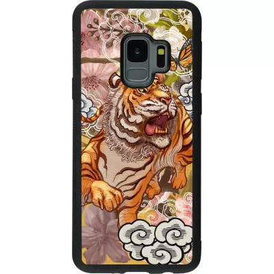 Samsung Galaxy S9 Case Hülle - Silikon schwarz Spring 23 japanese tiger