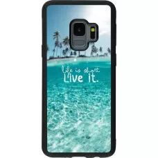 Coque Samsung Galaxy S9 - Silicone rigide noir Summer 18 24
