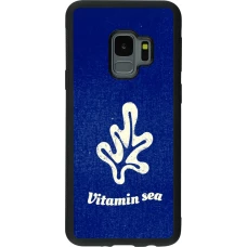Coque Samsung Galaxy S9 - Silicone rigide noir Vitamin sea Summer 2026