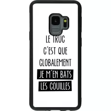 Hülle Samsung Galaxy S9 - Silikon schwarz Le truc globalement bats les couilles