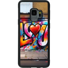 Samsung Galaxy S9 Case Hülle - Silikon schwarz Valentin 2025 Liebe U Tag
