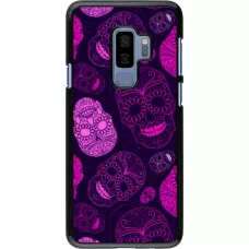 Samsung Galaxy S9+ Case Hülle - Halloween 2023 pink skulls