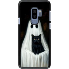 Samsung Galaxy S9+ Case Hülle - Halloween 2025 Ghost with black cat