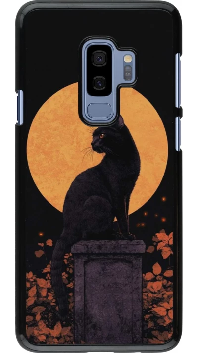 Samsung Galaxy S9+ Case Hülle - Halloween 2026 Cat Art Nouveau
