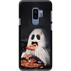 Samsung Galaxy S9+ Case Hülle - Halloween 2026 Ghost eating pizza