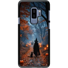 Samsung Galaxy S9+ Case Hülle - Halloween 2026 Witch with a cat