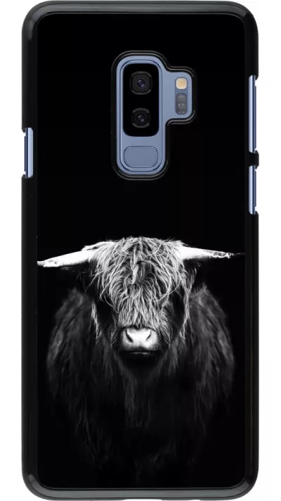 Samsung Galaxy S9+ Case Hülle - Highland calf black
