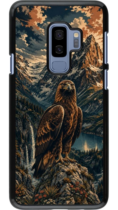 Coque Samsung Galaxy S9+ - Linocut Aigle Royal