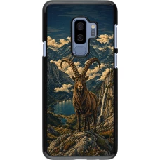 Samsung Galaxy S9+ Case Hülle - Linocut Steinbock