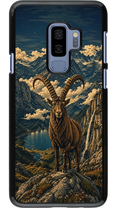 Coque Samsung Galaxy S9+ - Linocut Bouquetin