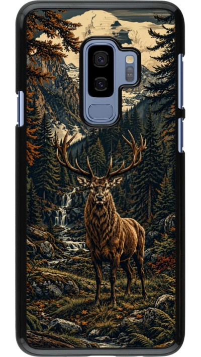 Coque Samsung Galaxy S9+ - Linocut Cerf