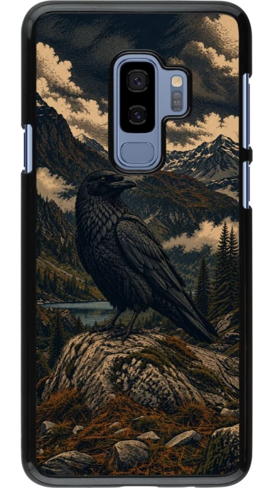 Coque Samsung Galaxy S9+ - Linocut Grand Corbeau