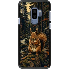 Samsung Galaxy S9+ Case Hülle - Linocut Eichhörnchen
