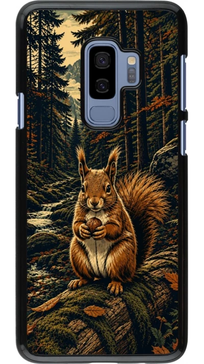 Coque Samsung Galaxy S9+ - Linocut Ecureuil