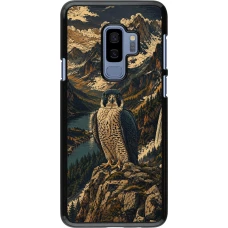Samsung Galaxy S9+ Case Hülle - Linocut Wanderfalke