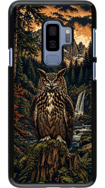 Coque Samsung Galaxy S9+ - Linocut Grand-Duc