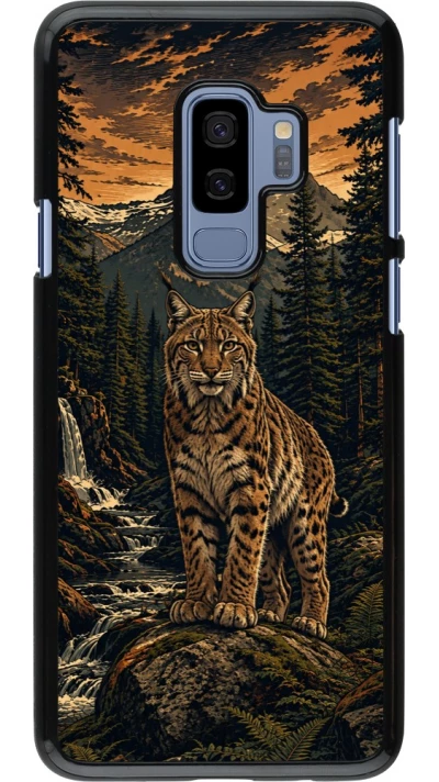 Coque Samsung Galaxy S9+ - Linocut Lynx