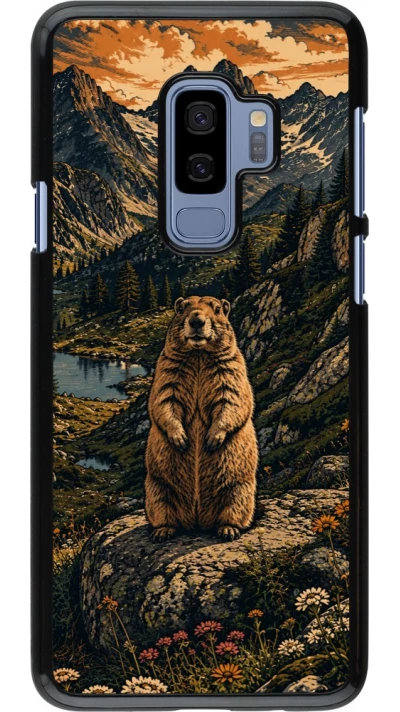 Coque Samsung Galaxy S9+ - Linocut Marmotte
