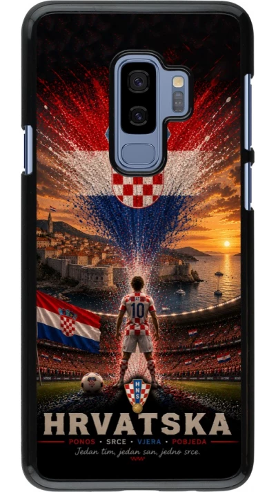 Samsung Galaxy S9+ Case Hülle - Fussball Kroatien splash 2026