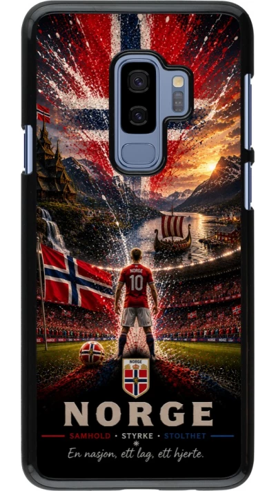 Samsung Galaxy S9+ Case Hülle - Fussball Norwegen splash 2026