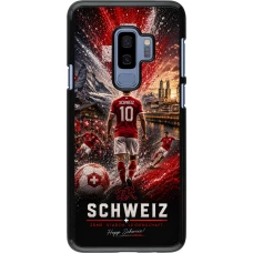 Samsung Galaxy S9+ Case Hülle - Fussball Schweiz splash 2026