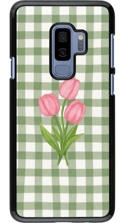 Samsung Galaxy S9+ Case Hülle - Green vichy tulips Spring 2026
