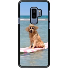 Samsung Galaxy S9+ Case Hülle - Summer Dog on Paddle