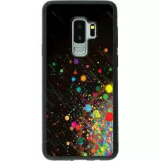 Coque Samsung Galaxy S9+ - Silicone rigide noir Abstract bubule lines
