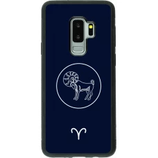 Coque Samsung Galaxy S9+ - Silicone rigide noir Astrologie Bélier