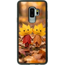 Coque Samsung Galaxy S9+ - Silicone rigide noir Autumn 26 Couple of leaves