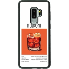 Samsung Galaxy S9+ Case Hülle - Silikon schwarz Cocktail Rezept Negroni