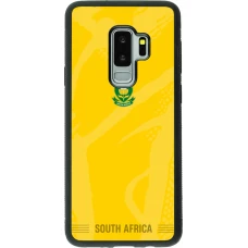 Coque Samsung Galaxy S9+ - Silicone rigide noir Maillot de football Afrique du Sud 2026 personnalisable