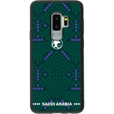 Samsung Galaxy S9+ Case Hülle - Silikon schwarz Saudi Arabien 2026 personalisierbares Fussballtrikot