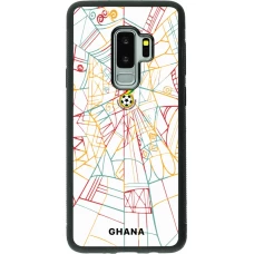 Samsung Galaxy S9+ Case Hülle - Silikon schwarz Ghana 2026 personalisierbares Fussballtrikot