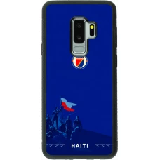 Coque Samsung Galaxy S9+ - Silicone rigide noir Maillot de football Haiti 2026 personnalisable